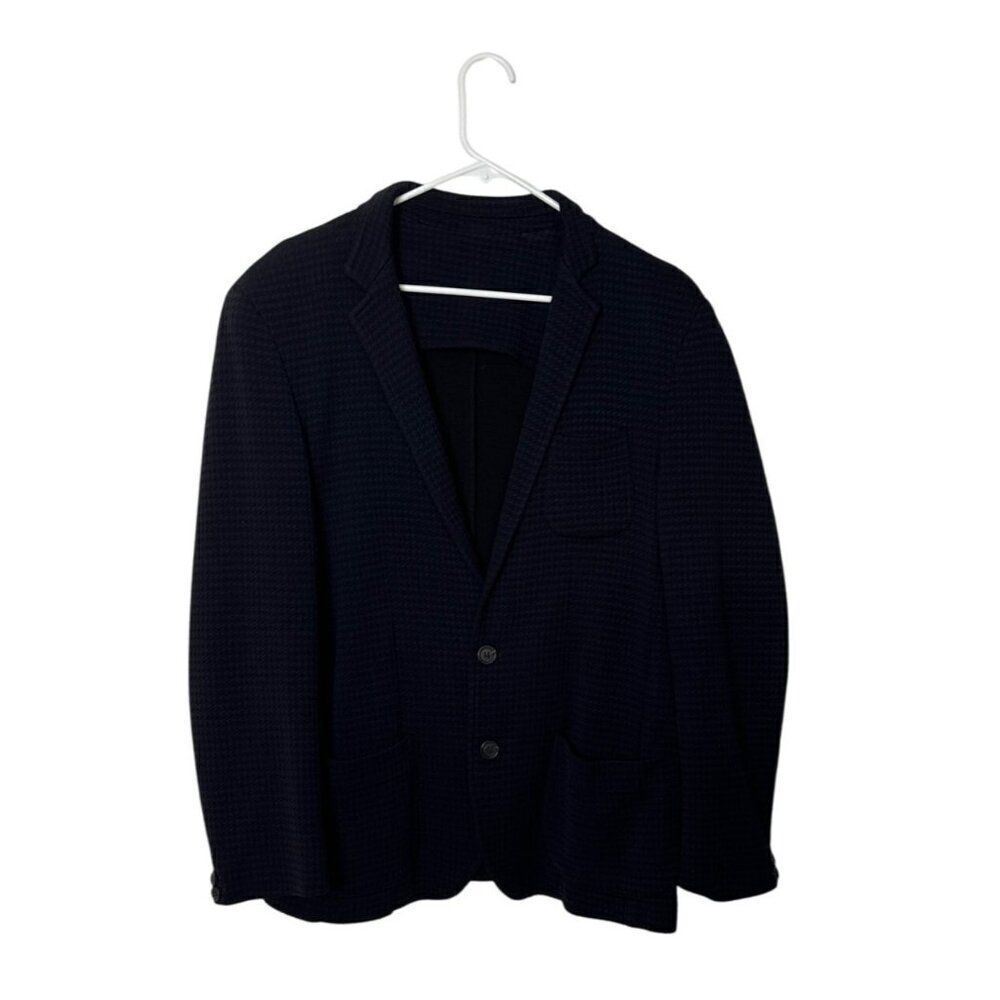 Exibit Mens Navy Blue Blazer Jacket